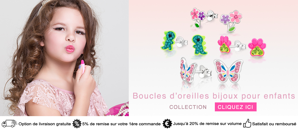 Vente en gros de bijoux en argent 925 pour enfants